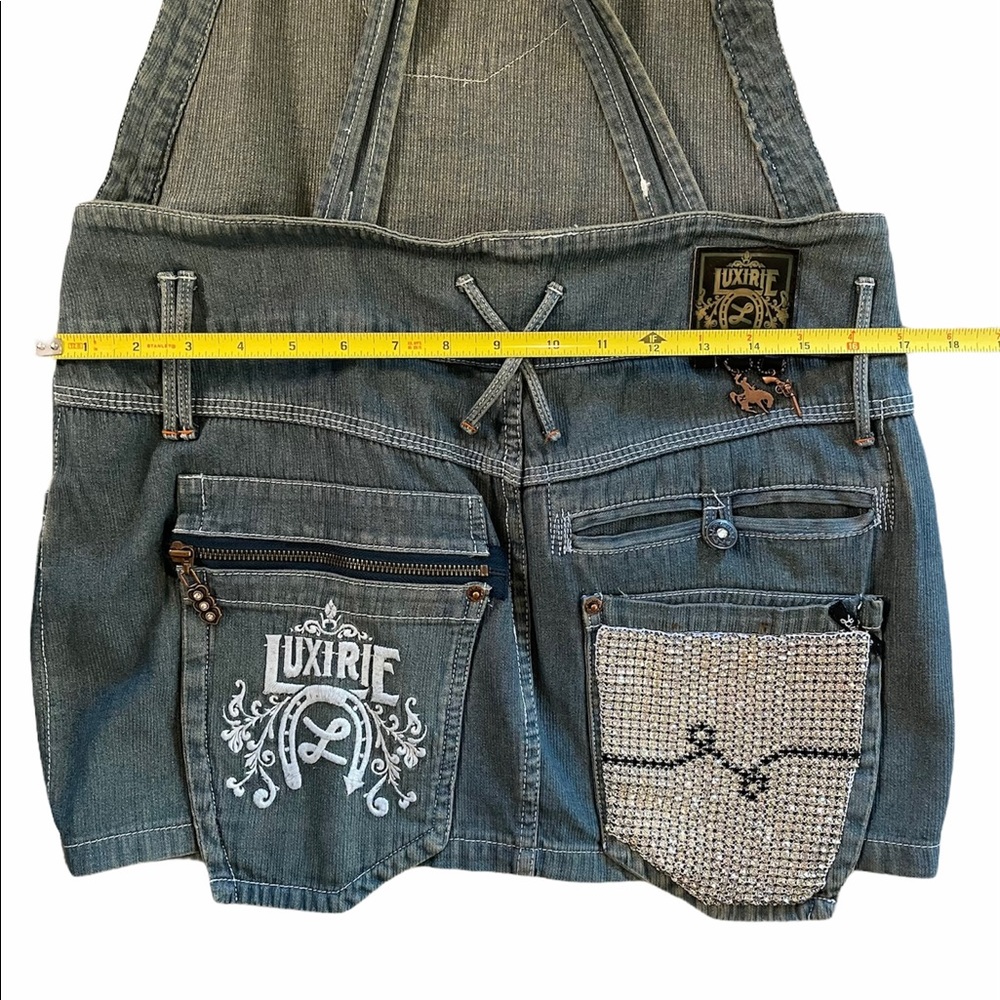 🎉HOST PICK🎉 RARE Luxirie by LRG Jeweled Overalls - Picture 15 of 16